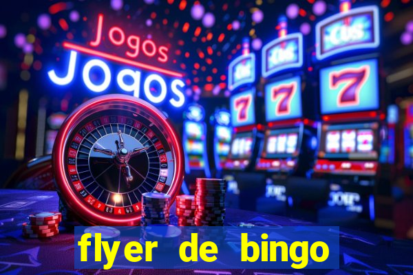 flyer de bingo para editar