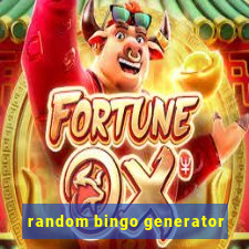 random bingo generator