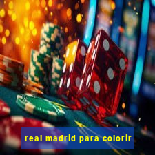 real madrid para colorir