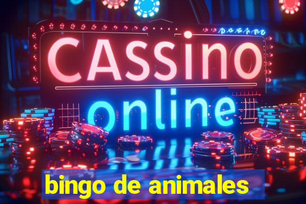 bingo de animales