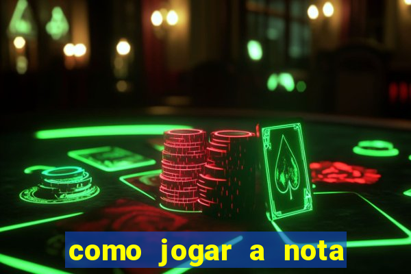 como jogar a nota do enem