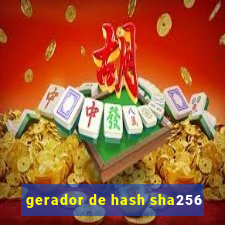 gerador de hash sha256