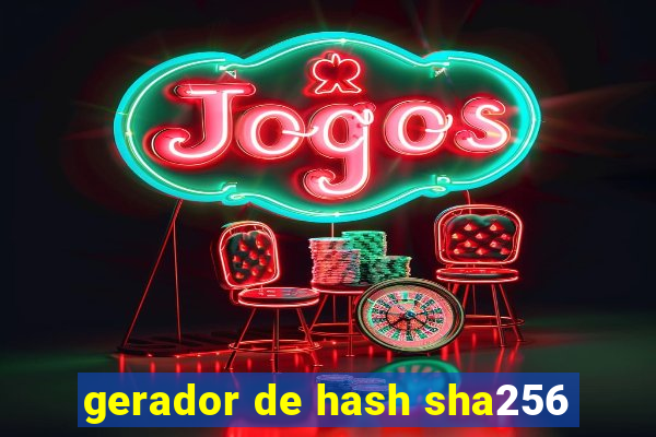 gerador de hash sha256