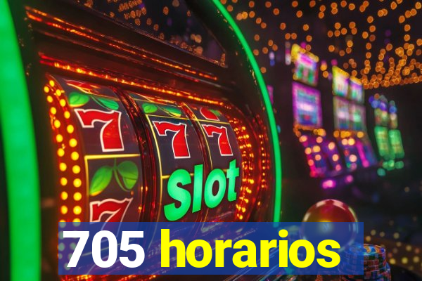 705 horarios