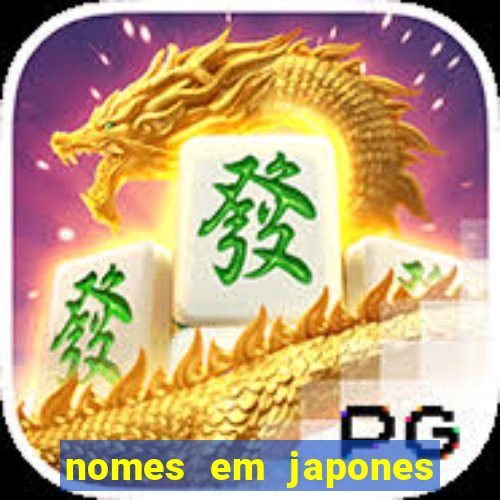 nomes em japones para jogo