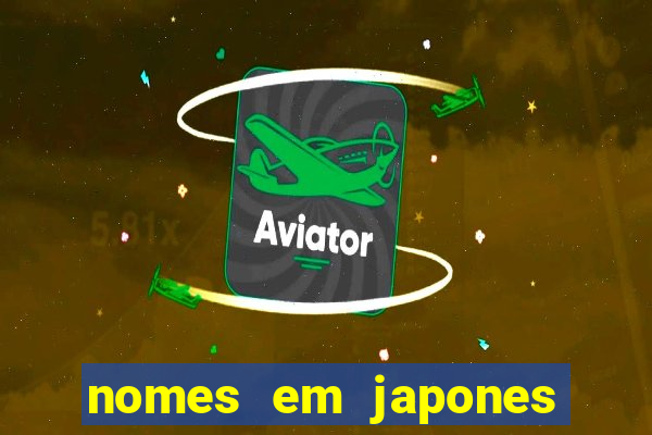 nomes em japones para jogo