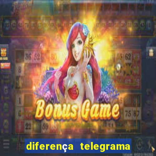 diferença telegrama e carta