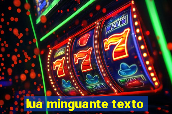 lua minguante texto