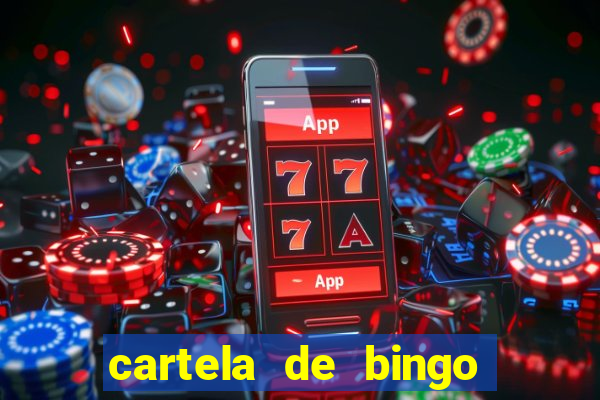 cartela de bingo cha de bebe