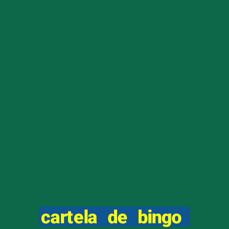 cartela de bingo vazia para imprimir