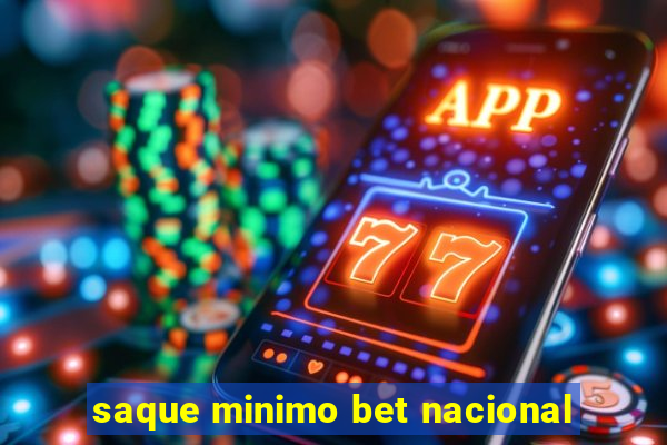 saque minimo bet nacional