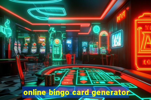 online bingo card generator