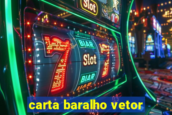 carta baralho vetor