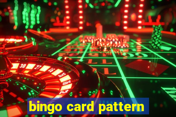 bingo card pattern