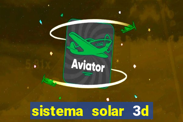 sistema solar 3d em movimento