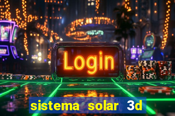 sistema solar 3d em movimento