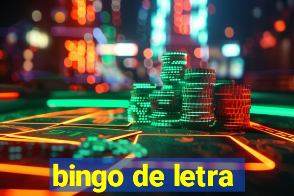 bingo de letra